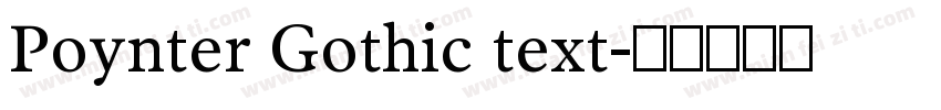 Poynter Gothic text字体转换